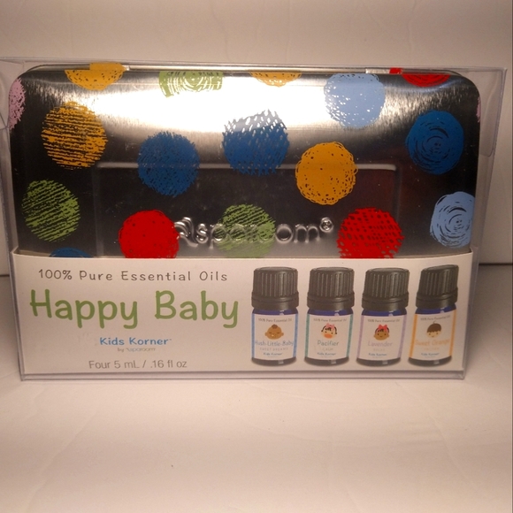 Sparoom Other - Kids Korner Happy Tin Four 5ml/.16 fl oz. 100% Pure essential oils